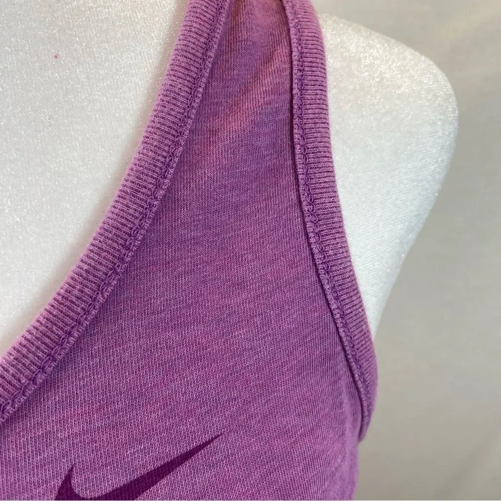 Ladies Nike Purple Pink Racer Back Tank Top Slim‎ Fit Size Small